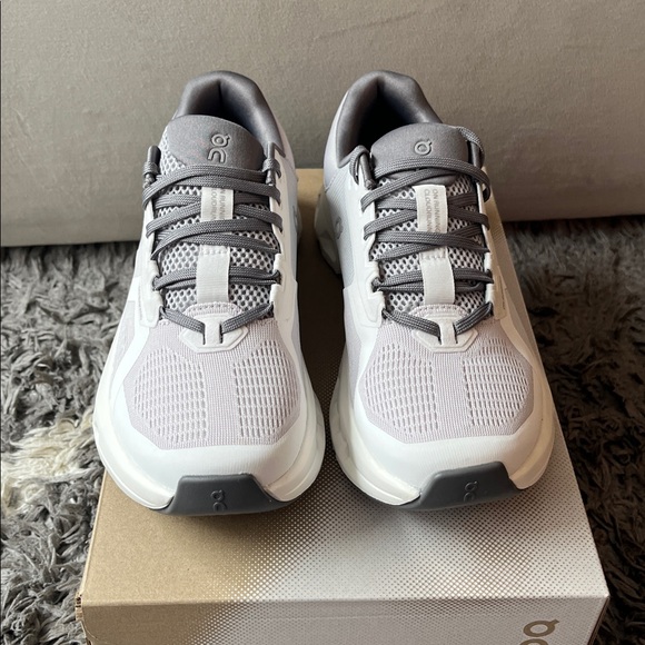 On Running Cloudrunner 2. Womens US size 7. Frost. White. Gray. New in box. - Picture 2 of 7